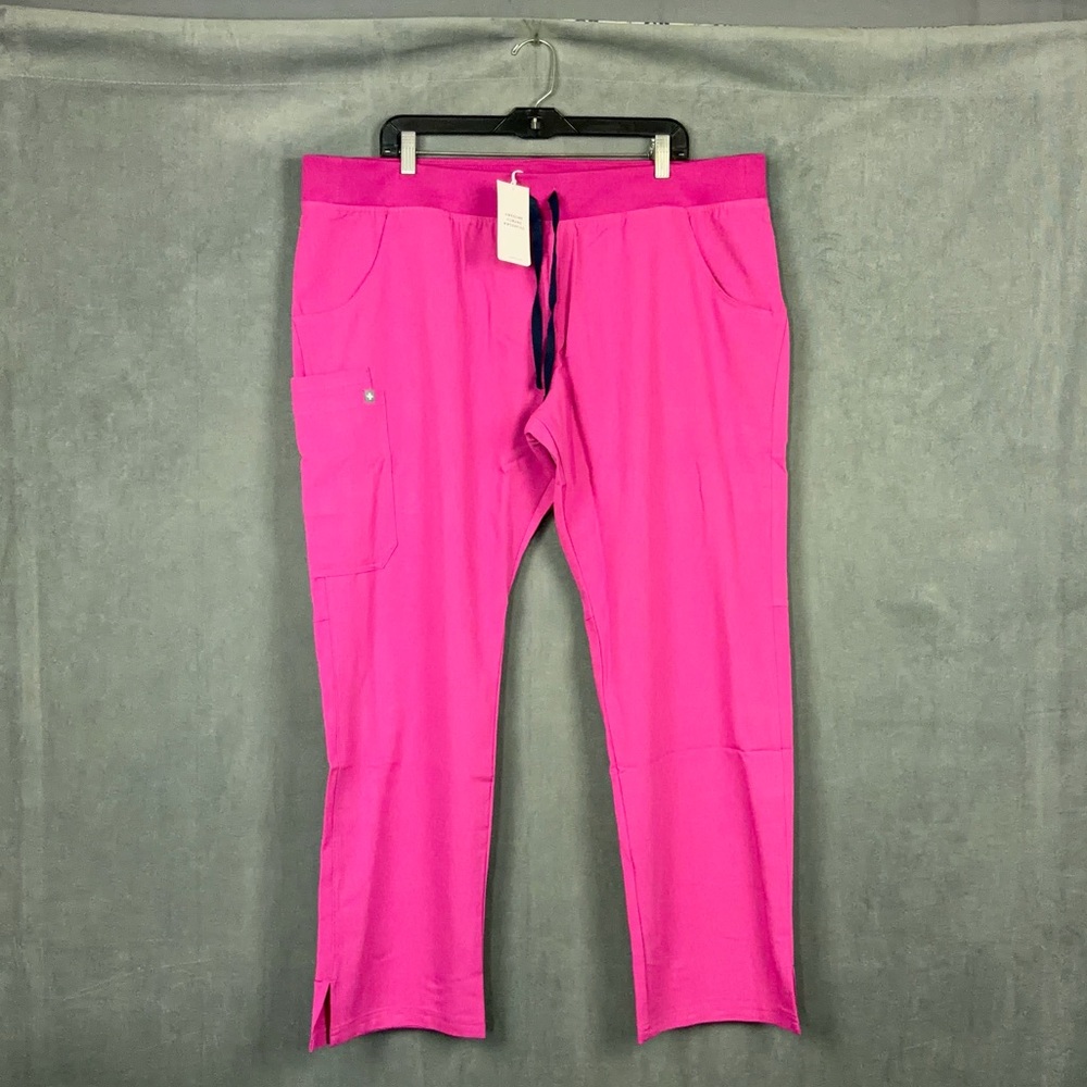 Figs Scrub Pants Kade Cargo Womens Size 2XL Electric Orchid NWT